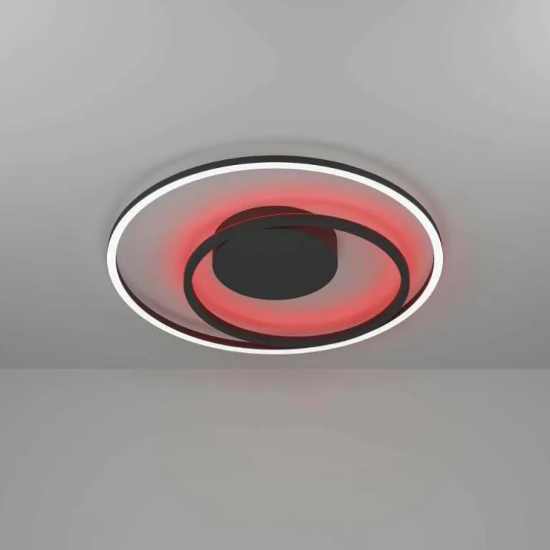 Plafonnier Eglo CALAGRANO-Z LED Noir, 1 lumière, Changeur de couleurs