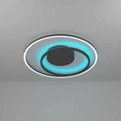Plafonnier Eglo CALAGRANO-Z LED Noir, 1 lumière, Changeur de couleurs