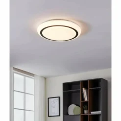 Luminaires Eglo Éclairage Led|Plafonnier Eglo CAPASSO LED Blanc, 1 lumière