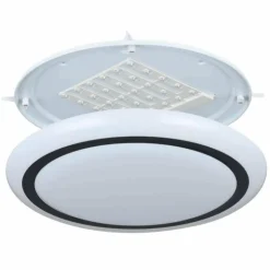 Luminaires Eglo Éclairage Led|Plafonnier Eglo CAPASSO LED Blanc, 1 lumière