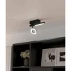 Luminaires Eglo Éclairage Led|Plafonnier Eglo CARDILLIO LED Noir, 2 lumières
