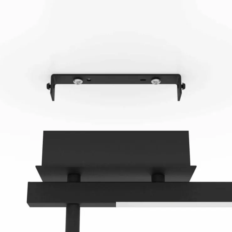 Luminaires Eglo Éclairage Led|Plafonnier Eglo CARDILLIO LED Noir, 2 lumières