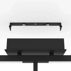 Luminaires Eglo Éclairage Led|Plafonnier Eglo CARDILLIO LED Noir, 5 lumières