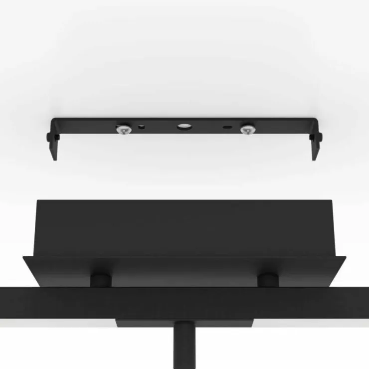 Luminaires Eglo Éclairage Led|Plafonnier Eglo CARDILLIO LED Noir, 5 lumières