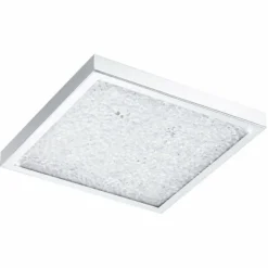 Luminaires Eglo Éclairage Led|Plafonnier Eglo CARDITO LED Chrome, Aspect cristal, 1 lumière