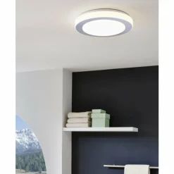 Luminaires Eglo Éclairage Led|Plafonnier Eglo CARPI LED Blanc, 1 lumière
