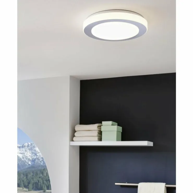 Luminaires Eglo Éclairage Led|Plafonnier Eglo CARPI LED Blanc, 1 lumière