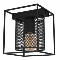 Luminaires Eglo Plafonniers|Plafonnier Eglo CATTERICK Noir, 1 lumière