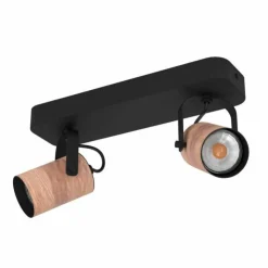 Luminaires Eglo Éclairage Led|Plafonnier Eglo CAYUCA LED Noir, 2 lumières
