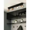 Luminaires Eglo Spots Et Projecteurs|Plafonnier Eglo CAYUCA LED Noir, 4 lumières