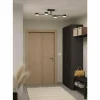 Luminaires Eglo Éclairage Led|Plafonnier Eglo CLAVELLINA LED Noir, 4 lumières