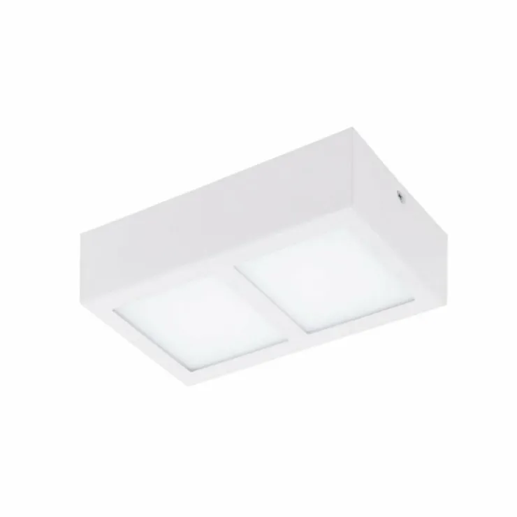 Luminaires Eglo Éclairage Led|Plafonnier Eglo COLEGIO LED Blanc, 2 lumières