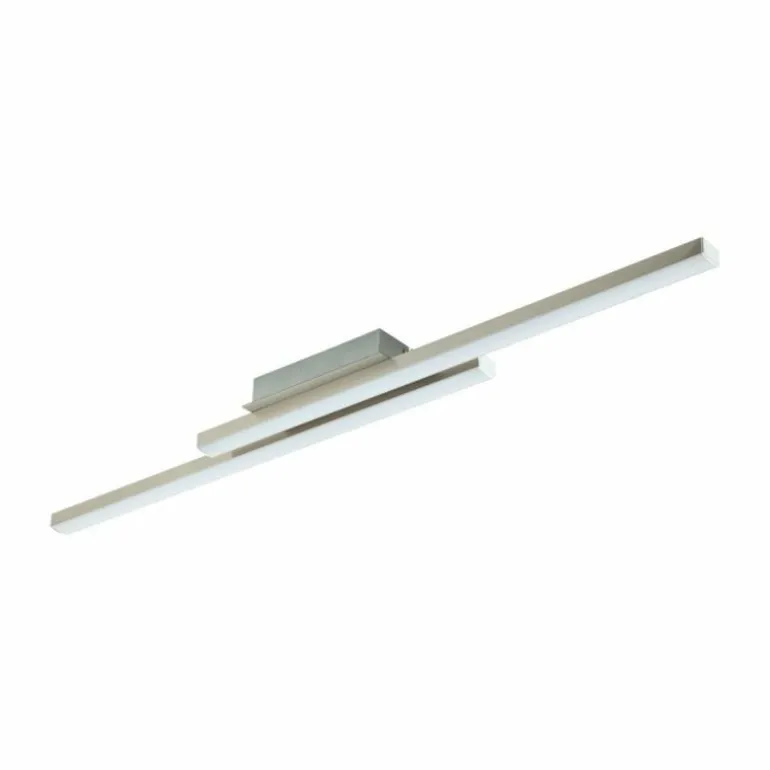 Plafonnier Eglo CONNECT FRAIOLI-C LED Nickel mat, 2 lumières, Changeur de couleurs