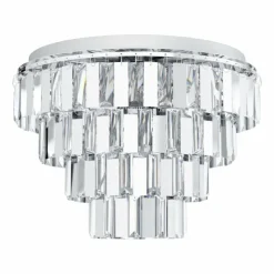 Luminaires Eglo Plafonniers|Plafonnier Eglo ERSEKA Chrome, 7 lumières