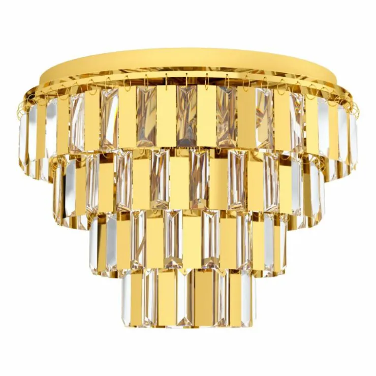Luminaires Eglo Plafonniers|Plafonnier Eglo ERSEKA Laiton, 7 lumières