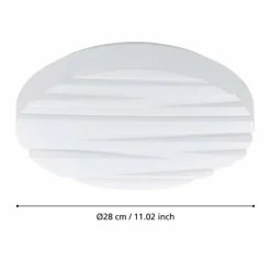 Luminaires Eglo Éclairage Led|Plafonnier Eglo FERENTINO LED Blanc, 1 lumière