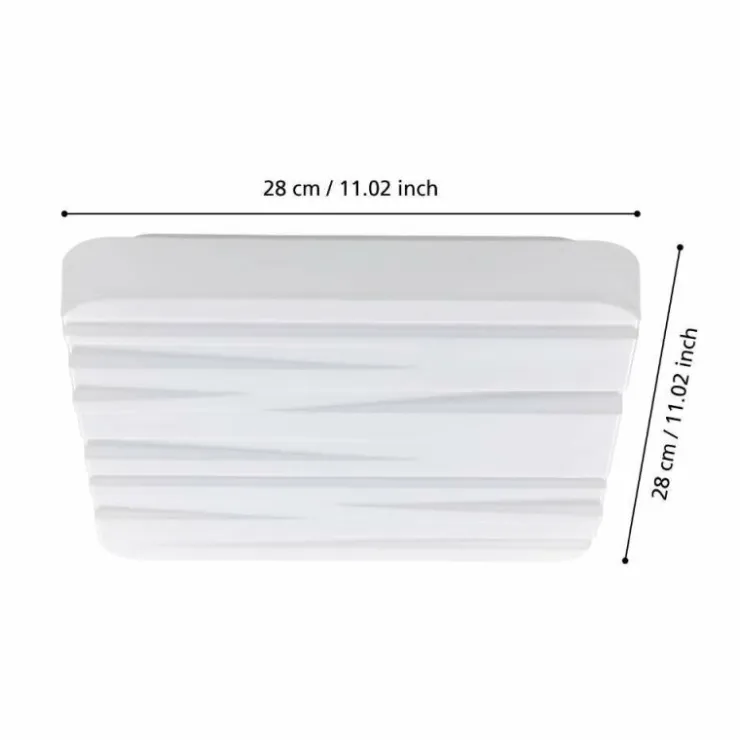 Luminaires Eglo Éclairage Led|Plafonnier Eglo FERENTINO LED Blanc, 1 lumière