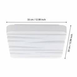 Luminaires Eglo Éclairage Led|Plafonnier Eglo FERENTINO LED Blanc, 1 lumière