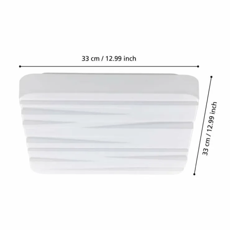 Luminaires Eglo Éclairage Led|Plafonnier Eglo FERENTINO LED Blanc, 1 lumière
