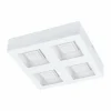 Luminaires Eglo Éclairage Led|Plafonnier Eglo FERREROS LED Blanc, 4 lumières