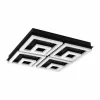 Luminaires Eglo Éclairage Led|Plafonnier Eglo FRADELO LED Noir, 1 lumière