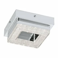 Luminaires Eglo Éclairage Led|Plafonnier Eglo FRADELO LED Chrome, Aspect cristal, 1 lumière