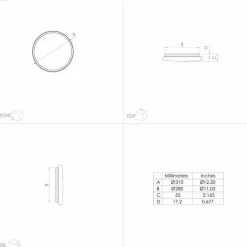 Luminaires Eglo Éclairage Led|Plafonnier Eglo FRANIA-S LED Blanc, 1 lumière