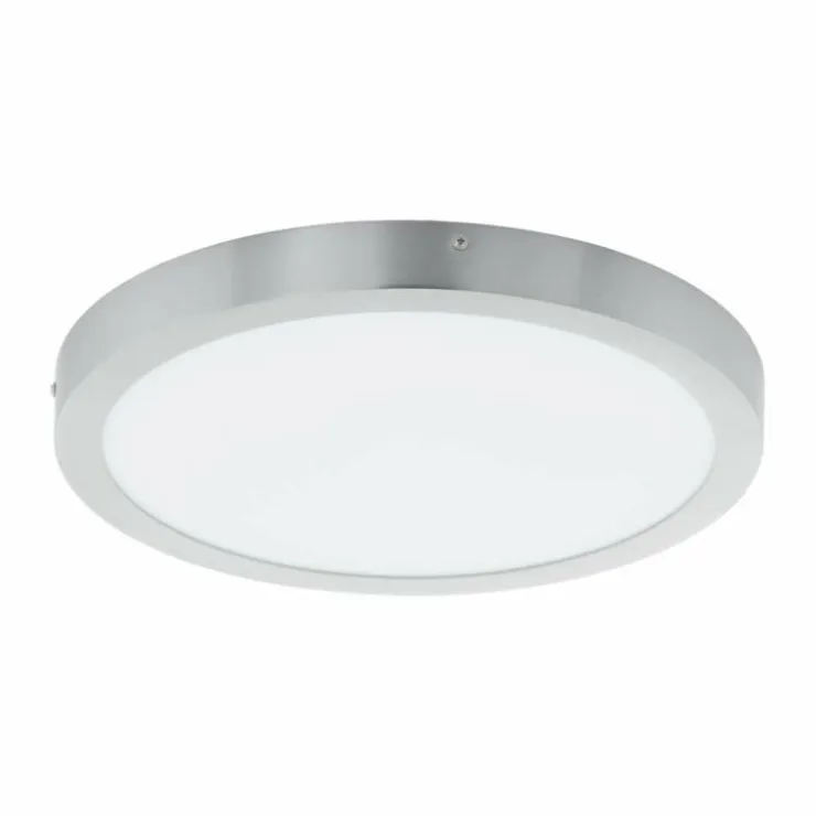 Luminaires Eglo Éclairage Led|Plafonnier Eglo FUEVA LED Argenté, 1 lumière