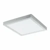 Luminaires Eglo Éclairage Led|Plafonnier Eglo FUEVA LED Argenté, 1 lumière