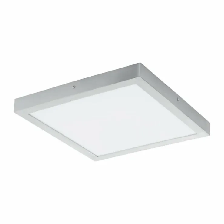 Luminaires Eglo Éclairage Led|Plafonnier Eglo FUEVA LED Argenté, 1 lumière