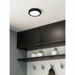 Luminaires Eglo Éclairage Led|Plafonnier Eglo FUEVA LED Noir, 1 lumière