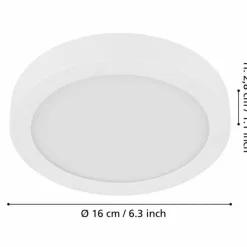 Luminaires Eglo Éclairage Led|Plafonnier Eglo FUEVA LED Blanc, 1 lumière