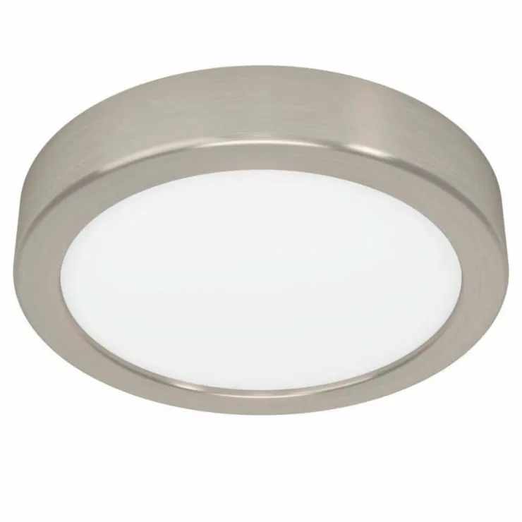 Luminaires Eglo Éclairage Led|Plafonnier Eglo FUEVA LED Nickel mat, 1 lumière