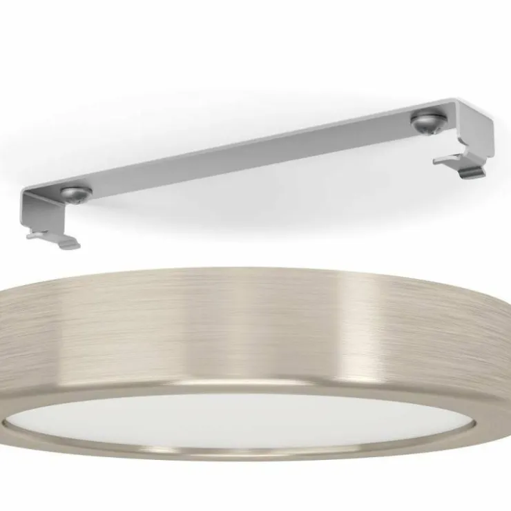 Luminaires Eglo Éclairage Led|Plafonnier Eglo FUEVA LED Nickel mat, 1 lumière
