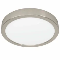 Luminaires Eglo Éclairage Led|Plafonnier Eglo FUEVA LED Nickel mat, 1 lumière