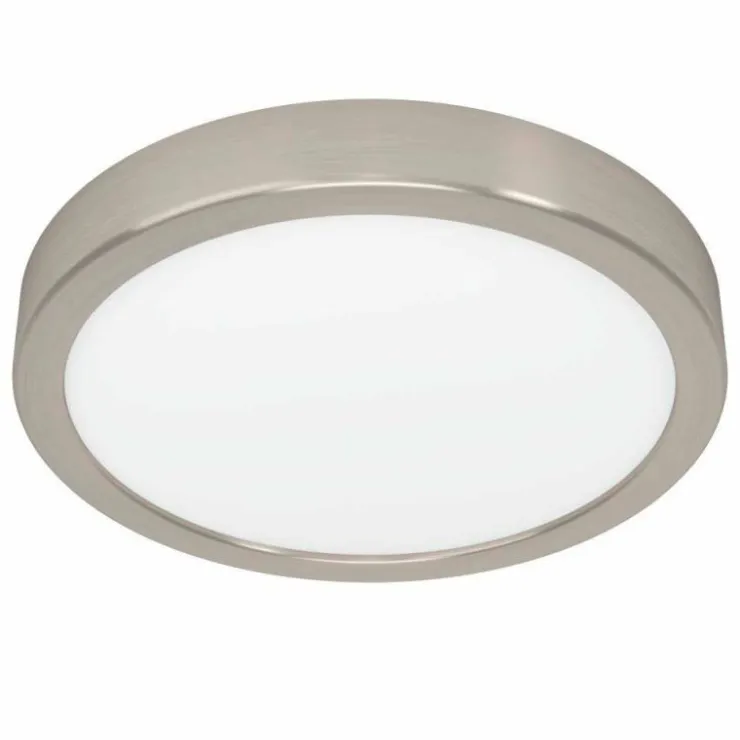 Luminaires Eglo Éclairage Led|Plafonnier Eglo FUEVA LED Nickel mat, 1 lumière