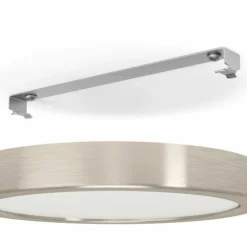 Luminaires Eglo Éclairage Led|Plafonnier Eglo FUEVA LED Nickel mat, 1 lumière