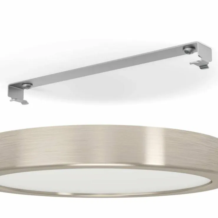 Luminaires Eglo Éclairage Led|Plafonnier Eglo FUEVA LED Nickel mat, 1 lumière