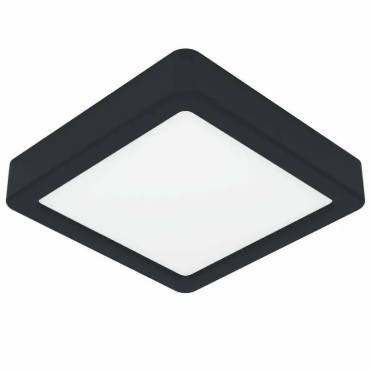 Luminaires Eglo Éclairage Led|Plafonnier Eglo FUEVA LED Noir, 1 lumière
