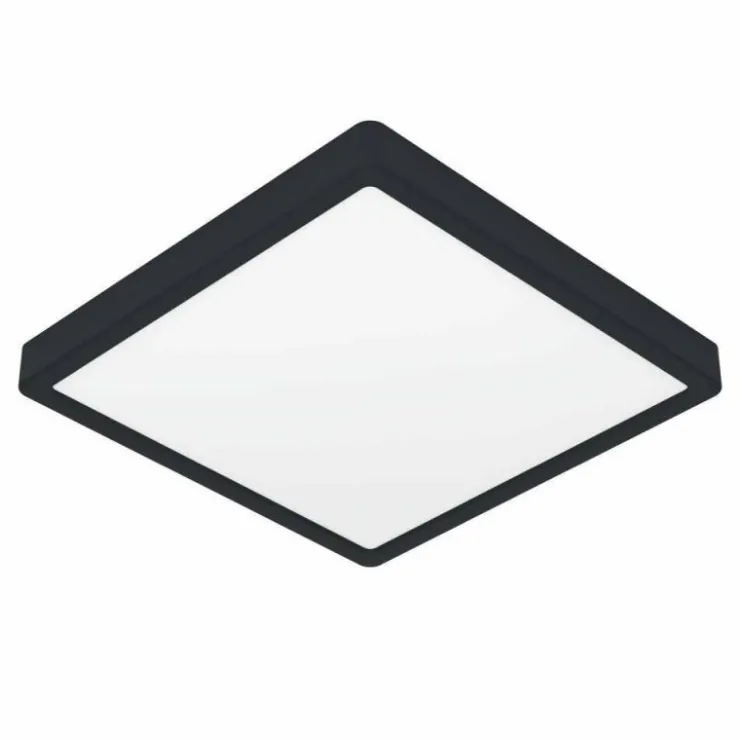 Luminaires Eglo Éclairage Led|Plafonnier Eglo FUEVA LED Noir, 1 lumière