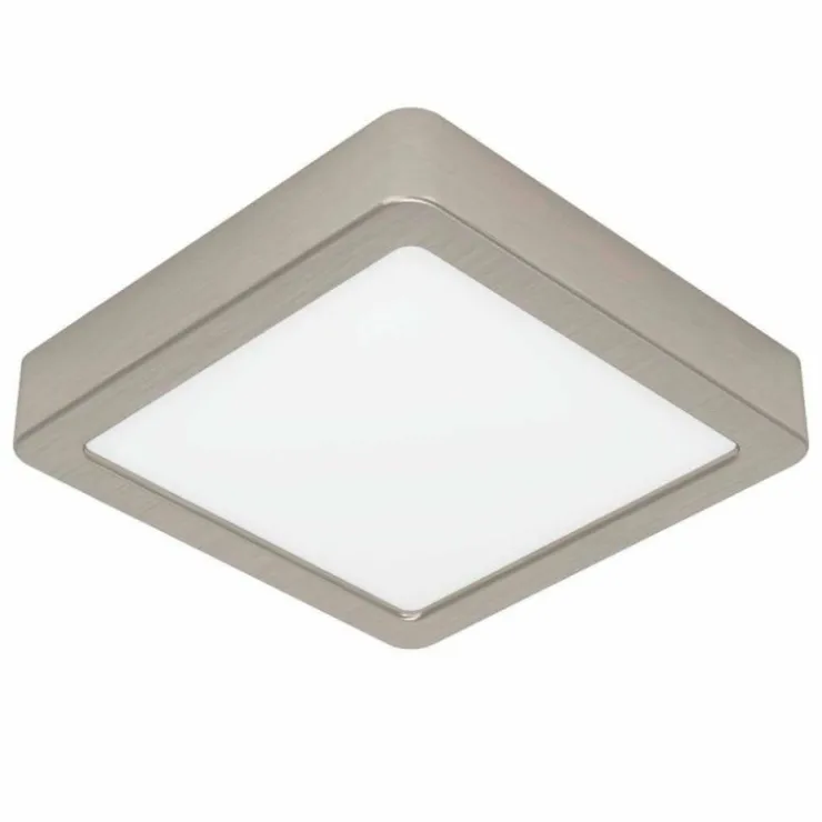 Luminaires Eglo Éclairage Led|Plafonnier Eglo FUEVA LED Nickel mat, 1 lumière