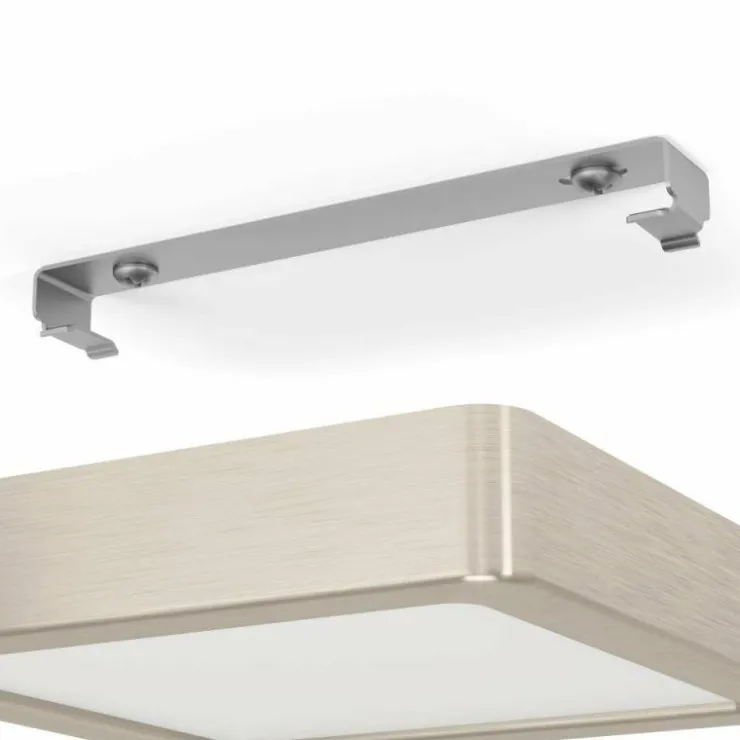 Luminaires Eglo Éclairage Led|Plafonnier Eglo FUEVA LED Nickel mat, 1 lumière