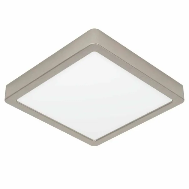 Luminaires Eglo Éclairage Led|Plafonnier Eglo FUEVA LED Nickel mat, 1 lumière