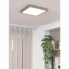 Luminaires Eglo Éclairage Led|Plafonnier Eglo FUEVA LED Nickel mat, 1 lumière