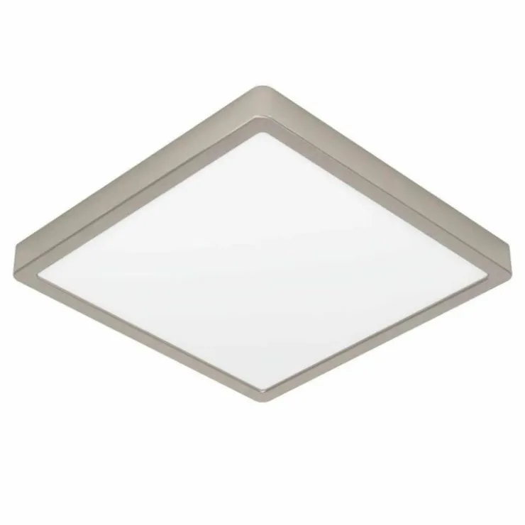 Luminaires Eglo Éclairage Led|Plafonnier Eglo FUEVA LED Nickel mat, 1 lumière