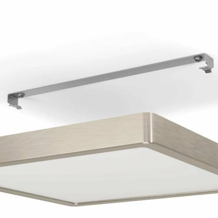 Luminaires Eglo Éclairage Led|Plafonnier Eglo FUEVA LED Nickel mat, 1 lumière