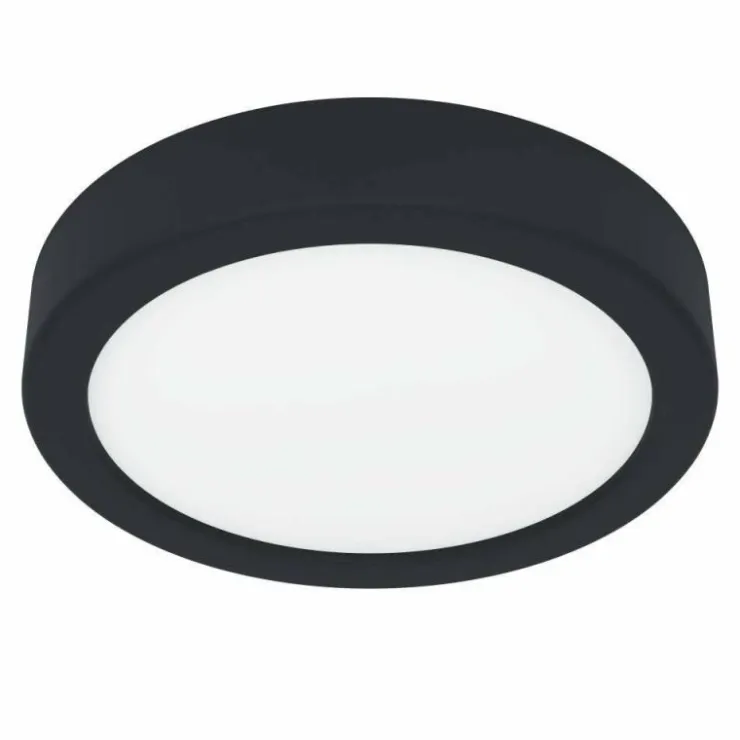 Luminaires Eglo Éclairage Led|Plafonnier Eglo FUEVA LED Noir, 1 lumière
