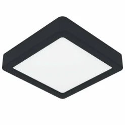 Luminaires Eglo Éclairage Led|Plafonnier Eglo FUEVA LED Noir, 1 lumière