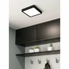 Luminaires Eglo Éclairage Led|Plafonnier Eglo FUEVA LED Noir, 1 lumière