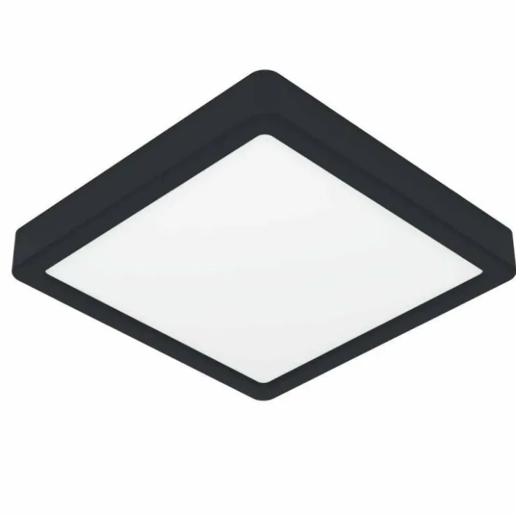 Luminaires Eglo Éclairage Led|Plafonnier Eglo FUEVA LED Noir, 1 lumière